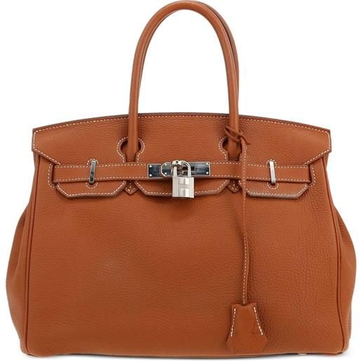 Hermès Pre-Owned - borsa tote birkin 30 in pelle togo 2015 - donna - pelle - taglia unica - marrone