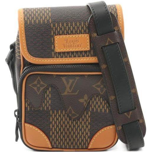 Louis Vuitton Pre-Owned - x nigo borsa a mano 2020 - uomo - pvc/pelle scamosciata di vitello - taglia unica - marrone