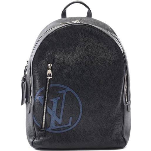 Louis Vuitton Pre-Owned - zaino armando con logo 2008 - uomo - pelle di vitello - taglia unica - nero