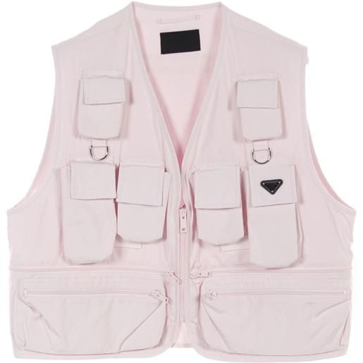 Prada Pre-Owned - gilet in cotone anni 2010 - uomo - cotone/cotone - xl - rosa