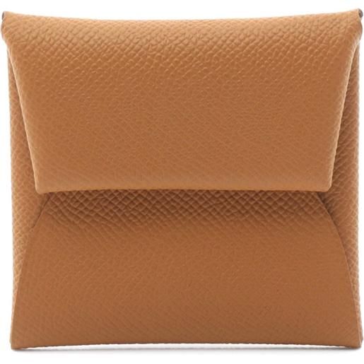 Hermès Pre-Owned - portamonete bastia 2024 - donna - pelle di vitello - taglia unica - marrone