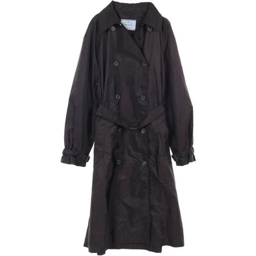 Prada Pre-Owned - trench re-nylon anni 2010 - donna - poliammide riciclato - 40 - nero