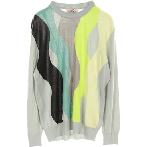 Hermès Pre-Owned - maglione in cashmere anni 2010 - uomo - cashmere - m - verde