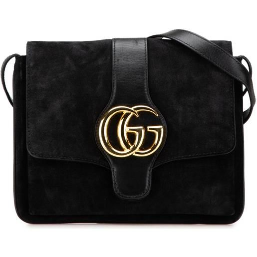 Gucci Pre-Owned - borsa a tracolla arli in pelle scamosciata 2000-2015 - donna - pelle scamosciata/pelle di vitello - taglia unica - nero