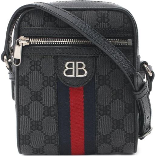 Balenciaga Pre-Owned - x gucci borsa a spalla the hacker project anni 10 - uomo - tela - taglia unica - nero
