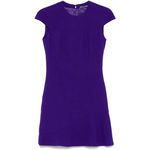Alexander McQueen Pre-Owned - abito midi in lana anni 2000 - donna - cupro/lana - 40 - viola