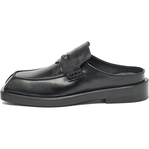Versace Pre-Owned - mules con placca medusa - uomo - pelle di vitello/pelle di vitello/pelle di vitello - 45 - nero