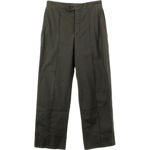Hermès Pre-Owned - pantaloni in cotone anni 2020 - donna - cotone - 38 - verde