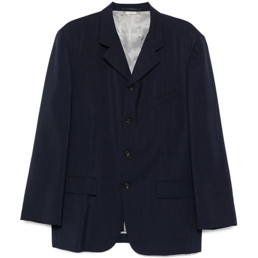 Comme Des Garçons Pre-Owned - giacca anni '90 - uomo - mohair/lana/cupro - l - blu