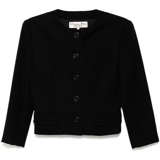 Christian Dior Pre-Owned - giacca con bottoni 2000 - donna - lana/cupro - taglia unica - nero