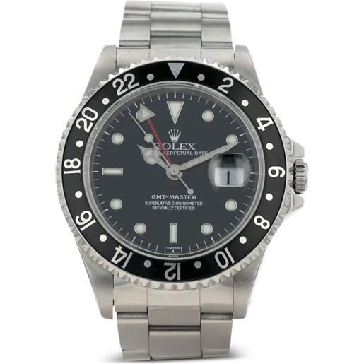 Rolex - orologio gmt-master ii 40mm pre-owned 1997 - uomo - acciaio inossidabile/vetro zaffiro - taglia unica - nero