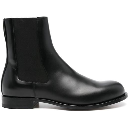 The Row Pre-Owned - stivali chelsea novus - uomo - pelle di vitello/pelle di vitello/tessuto/pelle di vitello/tessuto - 42 - nero