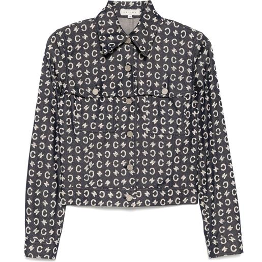 Celine Pre-Owned - giacca macadam denim 1990-2000 - donna - seta/cotone - 36 - blu