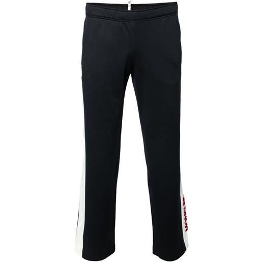 Moncler Vintage - pantaloni a righe con lofo - uomo - cotone - s - nero