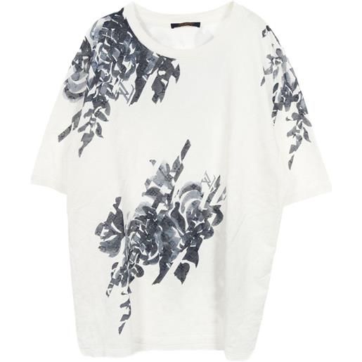 Louis Vuitton Pre-Owned - t-shirt monogram botanical anni 2010 - uomo - cotone - xxxxl - bianco