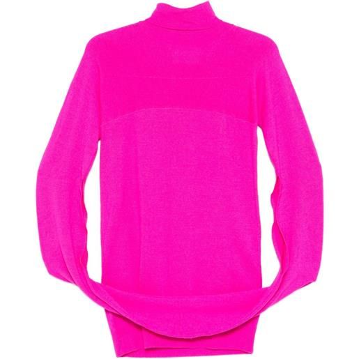 Maison Martin Margiela Pre-Owned - maglione a collo alto anni 1990 - donna - cashmere/lana/seta - l - rosa