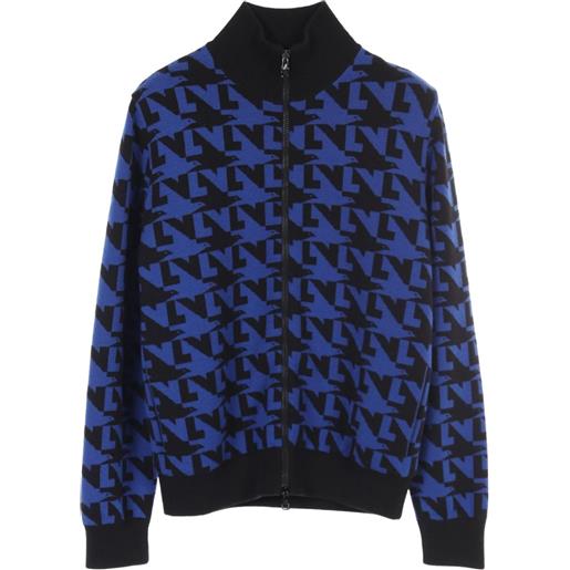 Louis Vuitton Pre-Owned - giacca sportiva lv dove anni 2010 - uomo - lana - m - blu