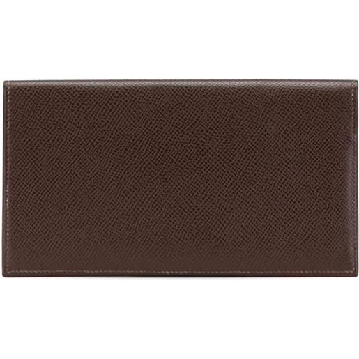 Hermès Pre-Owned - portafoglio citizen twill in pelle epsom 2007 - donna - pelle di vitello - taglia unica - marrone
