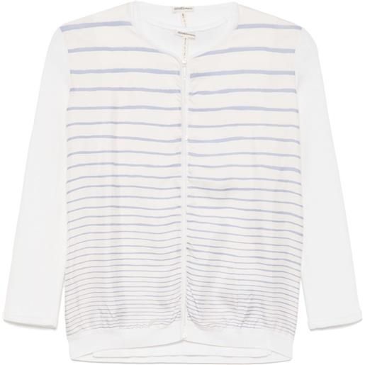 Hermès Pre-Owned - set cardigan 1990-2000 - donna - seta/cotone/cotone - taglia unica - bianco