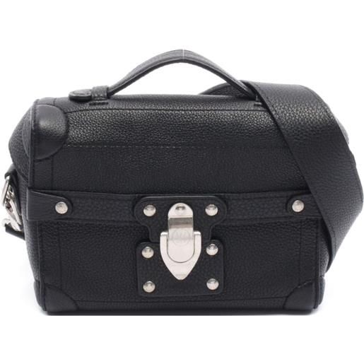 Louis Vuitton Pre-Owned - borsa a spalla seoul trunk 2021 - uomo - pelle di vitello - taglia unica - nero