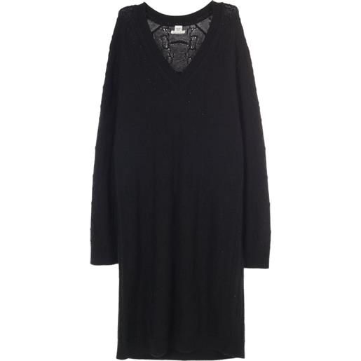 Hermès Pre-Owned - abito a maglia in lana anni 2000 - donna - lana - 34 - nero
