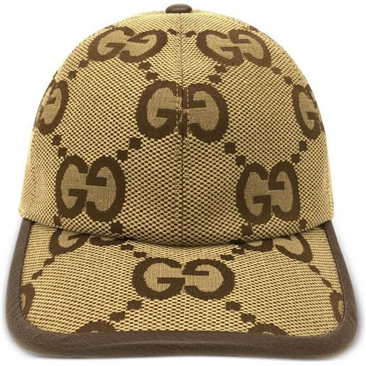 Gucci Pre-Owned - cappello da baseball jumbo gg anni 2020 - donna - cotone - taglia unica - toni neutri