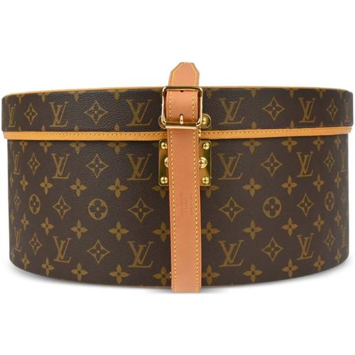 Louis Vuitton Pre-Owned - scatola per cappello boite chapeux pre-owned anni '90-2000 - unisex - pelle/tela - taglia unica - marrone