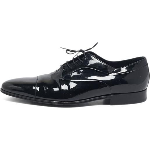 Dolce & Gabbana Pre-Owned - oxford in pelle - uomo - pelle lucida/pelle di vitello/pelle di vitello - 43 - nero