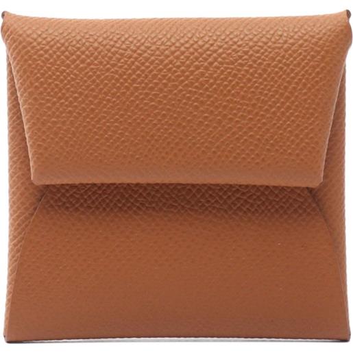 Hermès Pre-Owned - portafoglio bastia 2024 - donna - pelle di vitello - taglia unica - marrone