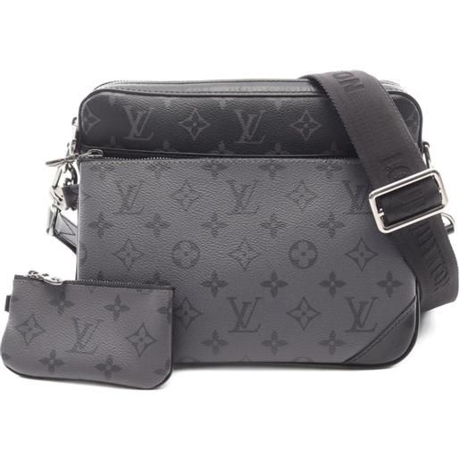 Louis Vuitton Pre-Owned - borsa messenger trio 2021 - uomo - pvc - taglia unica - nero