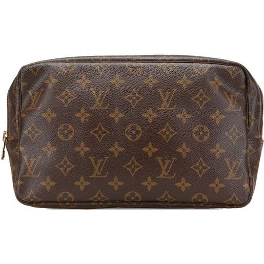Louis Vuitton Pre-Owned - trousse toilette 28 con monogramma 1997 - unisex - tela - taglia unica - marrone