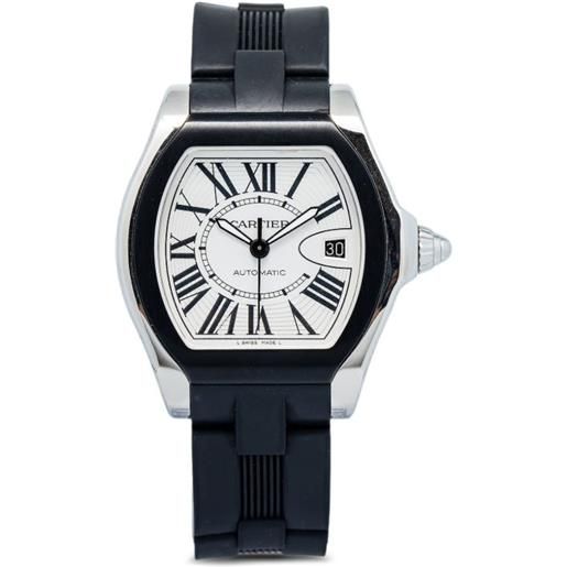 Cartier - roadster 33mm - uomo - acciaio inossidabile/gomma - taglia unica - bianco