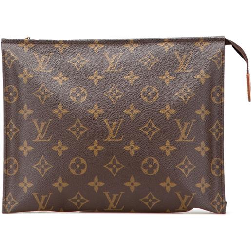 Louis Vuitton Pre-Owned - trousse 26 con monogramma 1988 - unisex - tela - taglia unica - marrone