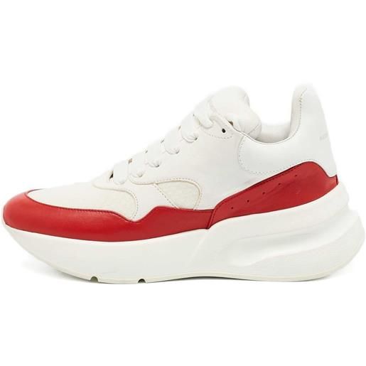 Alexander McQueen Pre-Owned - sneakers con suola in pelle - donna - pelle/pelle/gomma - 38 - bianco