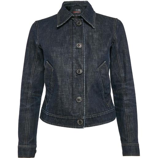 Prada Pre-Owned - giacca denim - donna - cotone - s - blu
