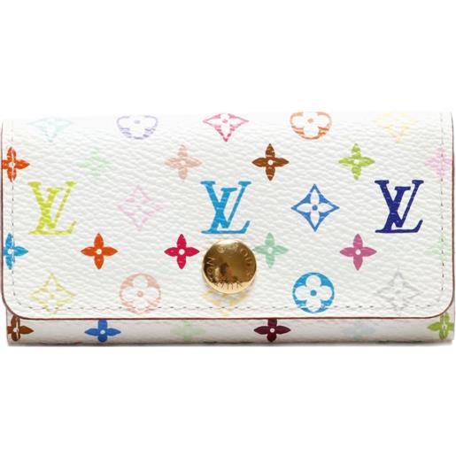 Louis Vuitton Pre-Owned - x takashi murakami portachiavi multiclés 4 - donna - pvc - taglia unica - bianco