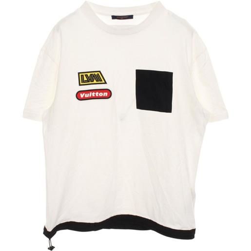 Louis Vuitton Pre-Owned - t-shirt hybrid anni 2000 - uomo - cotone - xl - bianco