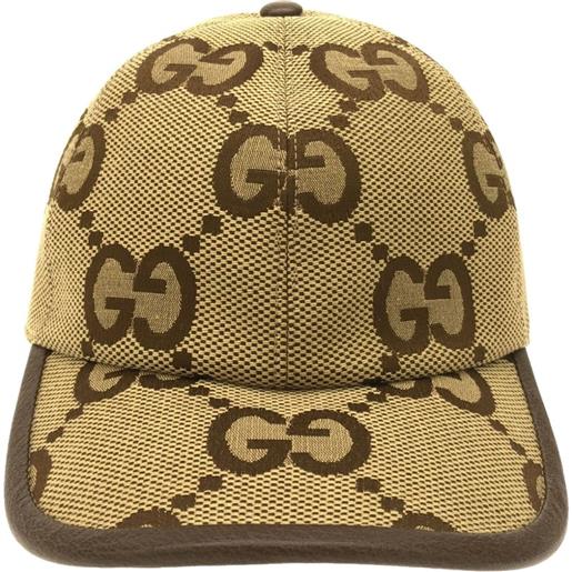 Gucci Pre-Owned - cappello da baseball gg in tela anni 2020 - donna - cotone/cotone/lino/poliestere - taglia unica - toni neutri