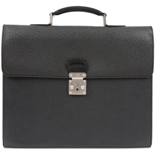 Louis Vuitton Pre-Owned - portadocumenti moscova anni 2010 - uomo - pelle - taglia unica - grigio