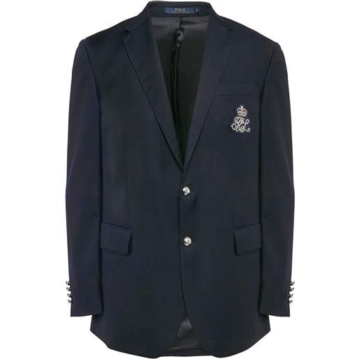 Polo Ralph Lauren Vintage - blazer monopetto in lana - uomo - lana - xl - blu
