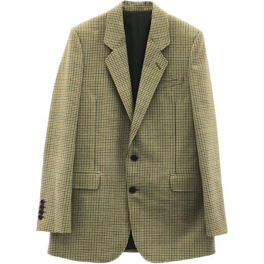 Celine Pre-Owned - blazer con motivo pied-de-poule anni '2010 - uomo - lana - 44 - toni neutri