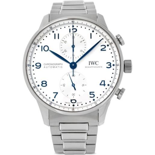 IWC Schaffhausen - orologio portugieser chronograph 41mm pre-owned 2022 - uomo - acciaio inossidabile - taglia unica - argento