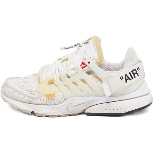 Nike Vintage - sneakers air presto nike x off-white pre-owned - uomo - gomma/tessuto/tessuto - 42.5 - bianco
