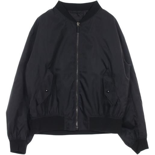 Prada Pre-Owned - bomber con placca logo anni 2010 - donna - nylon - l - nero