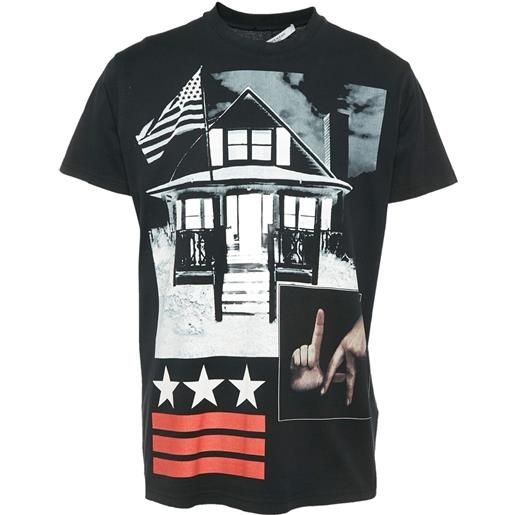 Givenchy Pre-Owned - t-shirt la house - uomo - cotone - xxs - nero
