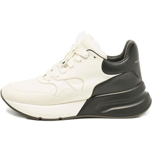 Alexander McQueen Pre-Owned - sneakers chunky in pelle - uomo - pelle/gomma/pelle scamosciata/pelle - 44 - bianco
