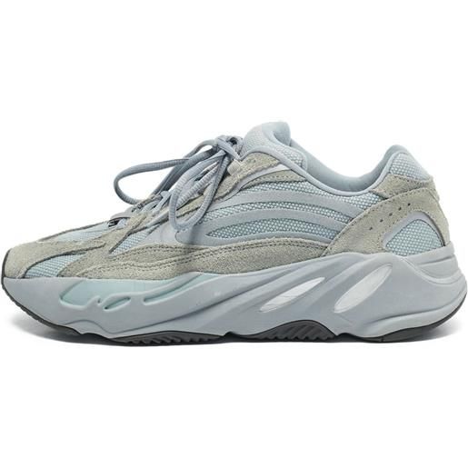 adidas Yeezy - sneakers boost 700 v2 con inserti in rete - uomo - gomma/tessuto/tessuto/pelle scamosciata di vitello - 42.5 - blu