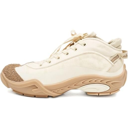 Fendi Pre-Owned - sneakers con suola in gomma e lacci - uomo - tessuto/tela/gomma - 42 - toni neutri