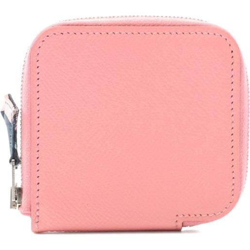 Hermès Pre-Owned - portafoglio azap mini 2017 - donna - pelle di vitello - taglia unica - rosa