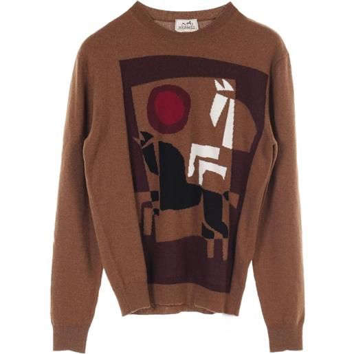 Hermès Pre-Owned - x jaroslav sůra sneakers velký love anni 2010 - uomo - cashmere - s - marrone